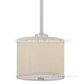 Brazil hot sale high quality new product,linen drum celling lamp with acrylic diffuser for coffee shop or dress shop